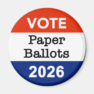 Stimmzettel Wahlzettel 2026 Midterm-Wahl Papierbec Magnet