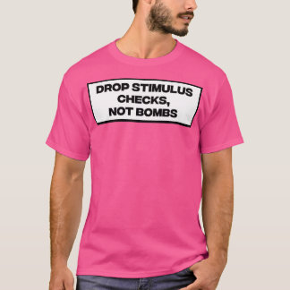 Stimulus-Karos fallen lassen, keine Bomben T-Shirt