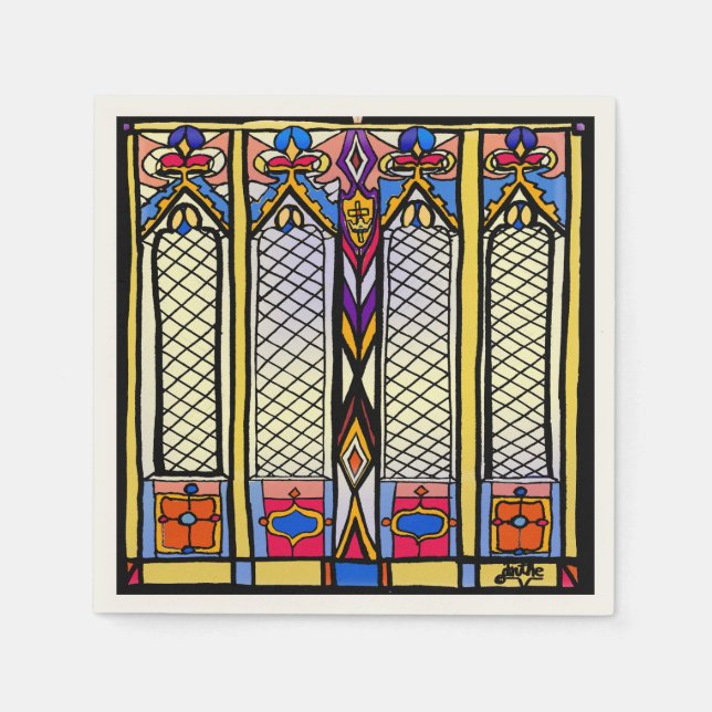 Stined Glass Napkins Serviette (Vorderseite)