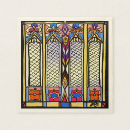 Stined Glass Napkins Serviette