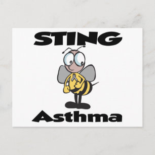 STING Asthma Postkarte