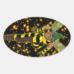 Stinger Oval Ovaler Aufkleber