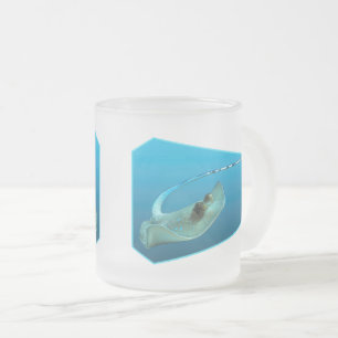 Stingray bewegt! Designgradientenblau Mattglastasse