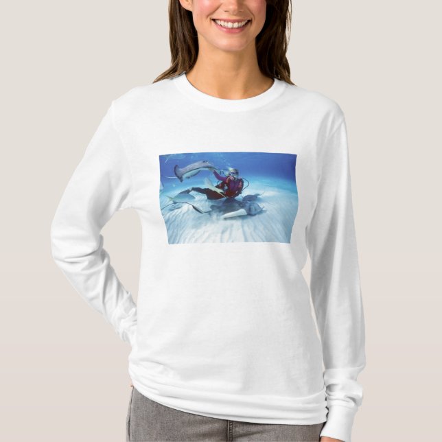 Stingray City, Grand Cayman, Cayman Islands, T-Shirt (Vorderseite)