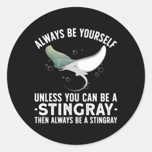 Stingray for Sea Creation Stingray Runder Aufkleber