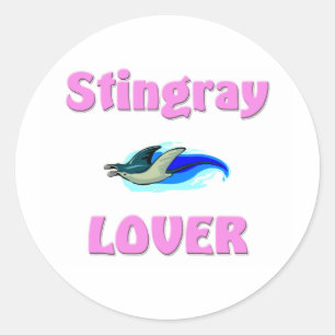 Stingray Lover Runder Aufkleber