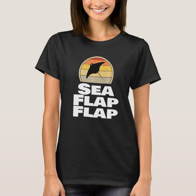 Stingray Sea Flap Flap Manta Tee Ray (Vorderseite)