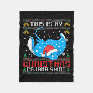 Stingray Weihnachtsmannmütze Matching Ugly Christm Fleecedecke