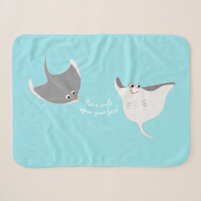 Stingrochen-Cartoon Sherpadecke (Vorderseite (Horizontal))
