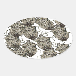 Stink Bugs verzaubert Ovaler Aufkleber