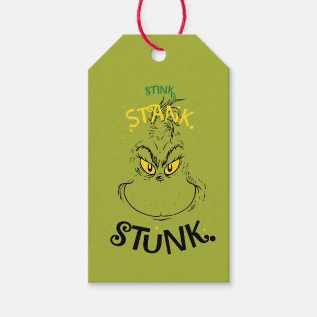 Stink Stank Stunk Mister Grinch Zitat Geschenkanhänger (Vorderseite)