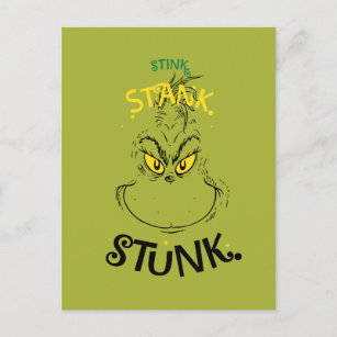 Stink Stank Stunk Mister Grinch Zitat Postkarte