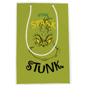 Stink Stank Stunk Zitat von Mister Grinch Mittlere Geschenktüte