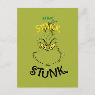 Stink Stank Stunk Zitat von Mister Grinch Postkarte
