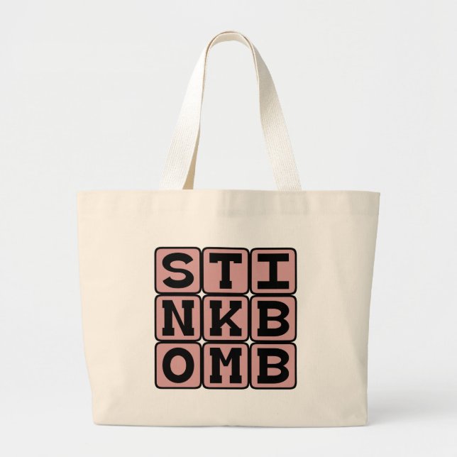 Stinkbombe, schmelziger Prank Jumbo Stoffbeutel (Vorne)