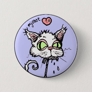 Stinkende Katze Button