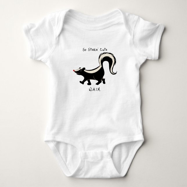 Stinkin' niedliches Baby-Shirt Baby Strampler (Vorderseite)