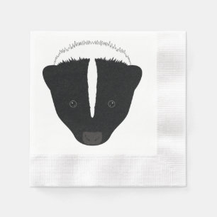 Stinktier-Gesicht Serviette
