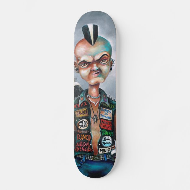 Stinktier-Punk Skateboard (Vorderseite)
