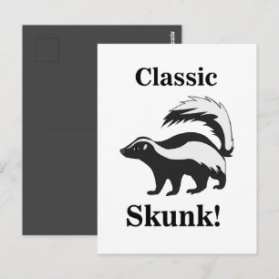 Stinktier Tier Lustig Postkarte