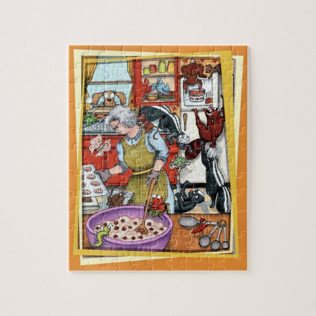 Stinktiere in der Küche (Vertikal)