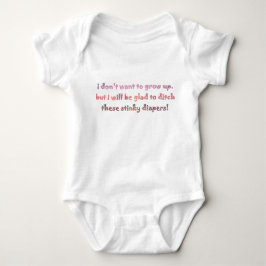 Stinky Diapers Potty Spaß Baby Strampler