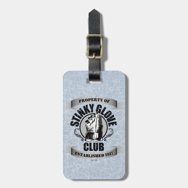 Stinky Handschuh-Verein (Hockey) Gepäckanhänger (Vorderseite vertikal)