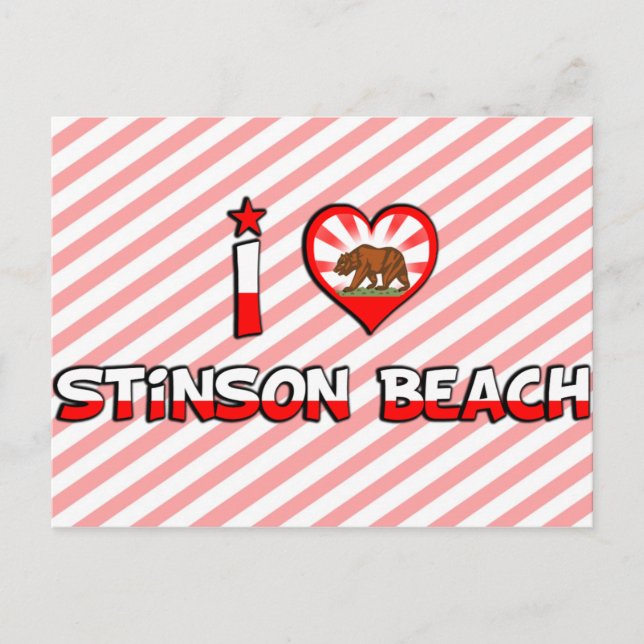 Stinson Beach, CA Postkarte (Vorderseite)