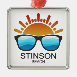 Stinson Beach California Sonnenbrillen Ornament Aus Metall