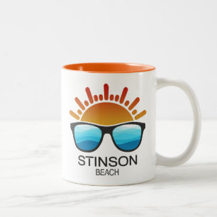 Stinson Beach California Sonnenbrillen Zweifarbige Tasse