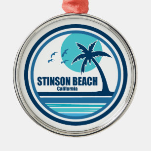 Stinson Beach Kalifornien Palmen Vögel Ornament Aus Metall