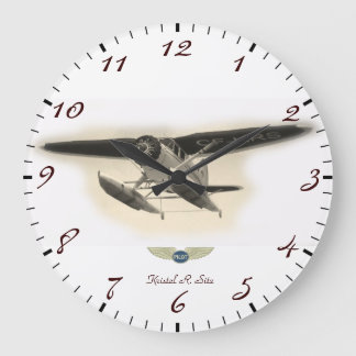 Stinson Bush Pilot Große Wanduhr