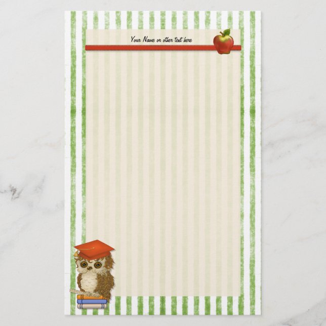 Stipendiat-Lehrer - Anpassen Briefpapier (Vorderseite)