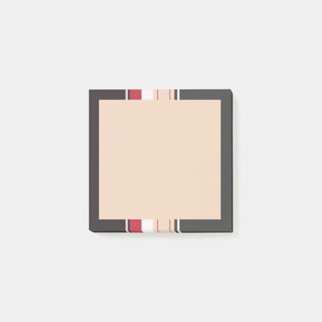 Stipes im fetten Retro-Stil Post-it Klebezettel (Vorderseite)