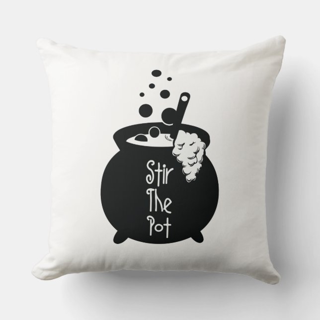 Stir the Pot - Hexe Cauldron Kissen (Vorderseite)
