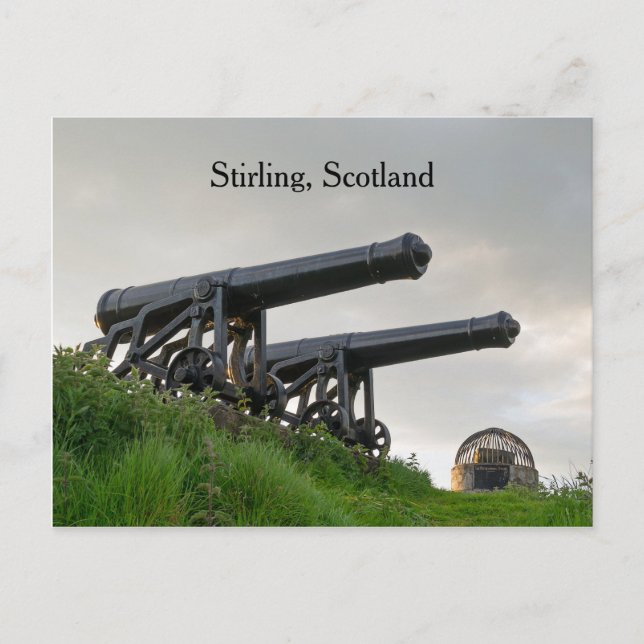 Stirling Beheading Stone and Cannons Postkarte (Vorderseite)