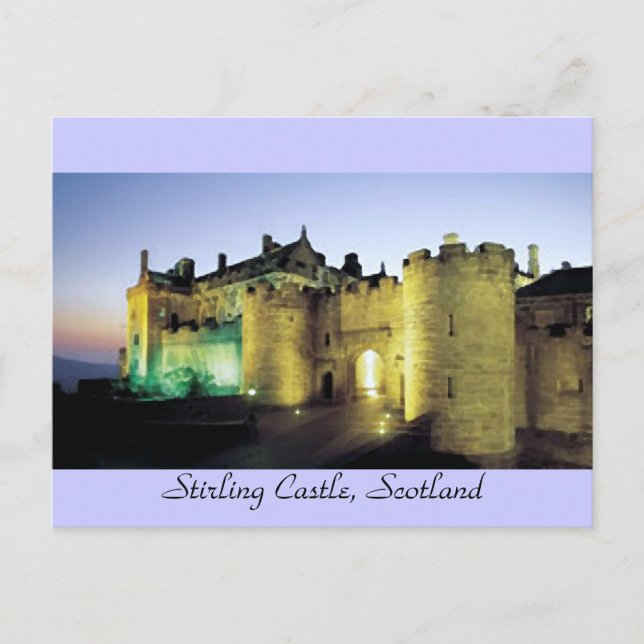 Stirling Castle bei der Postkarte (Vorderseite)