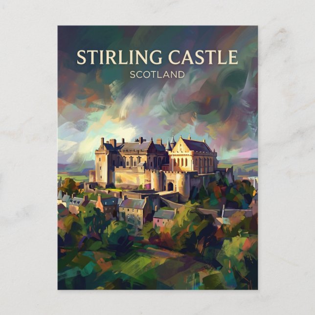 Stirling Castle Schottland Postkarte (Vorderseite)