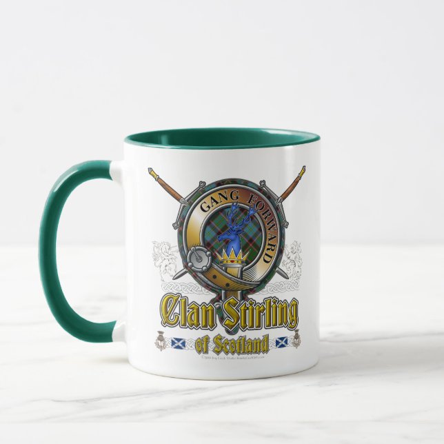 Stirling Clan Abzeichen Tasse (Links)
