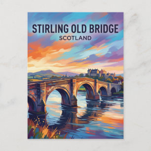 Stirling Old Bridge Schottland Postkarte