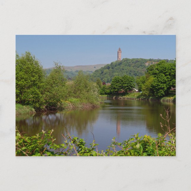 Stirling Scotland Landschaftlich River View Postkarte (Vorderseite)