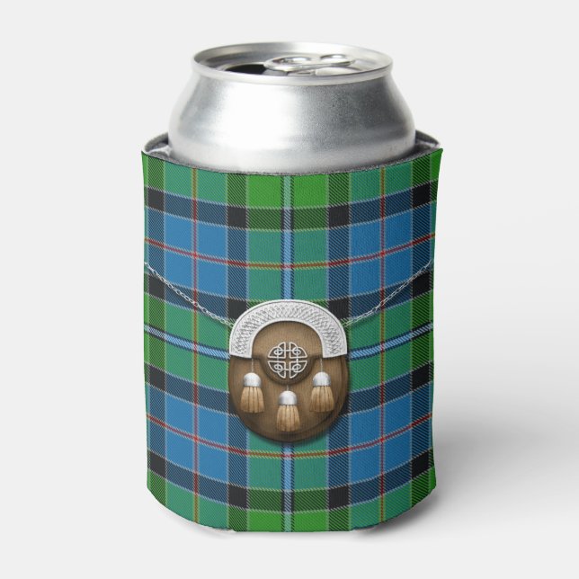 Stirling Tartan und Sporran Dosenkühler (Kanne Vorderseite)