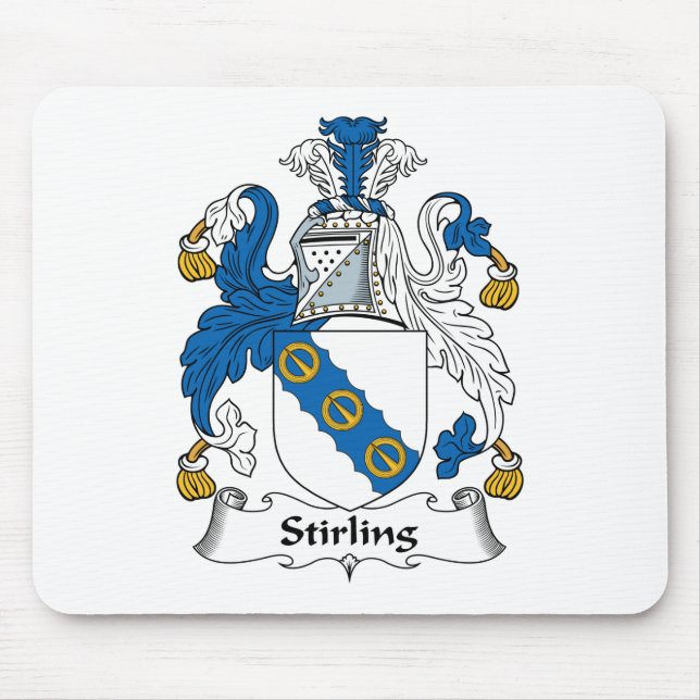 Stirlings-Familienwappen Mousepad (Vorne)