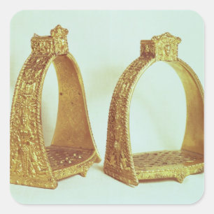 Stirrupen von Louis XIV Quadratischer Aufkleber