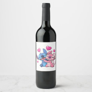 Stitch & Engel Valentine 1 Weinetikett