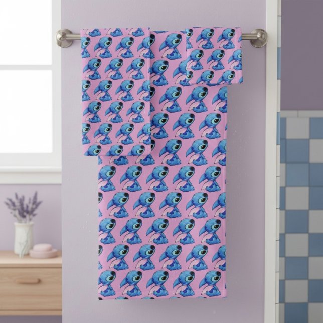 Stitch Badehandtuch-Set Badhandtuch Set (Von Creator hochgeladen)