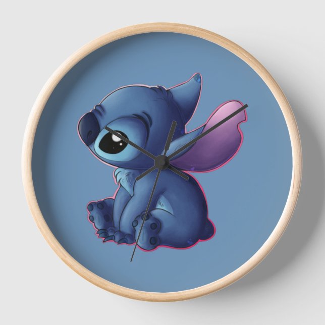 Stitch Clock Uhr (Vorderseite)