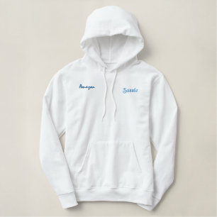 "Stitch der Elegance: bestickte Shirt-Sammlung" Bestickter Hoodie