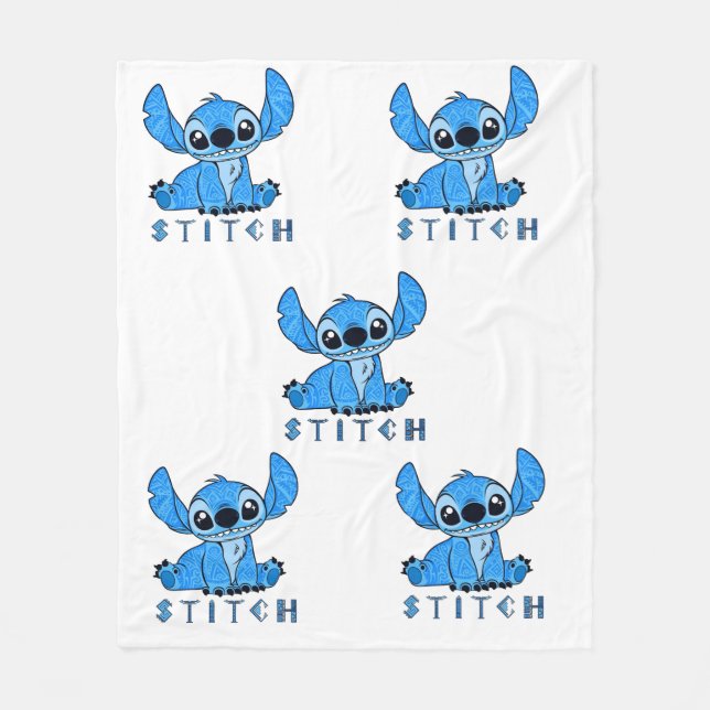 Stitch Polynesisch Fleecedecke (Vorderseite)