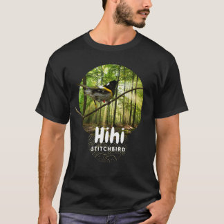 Stitchbird - vom Aussterben bedrohter schwarzer T T-Shirt